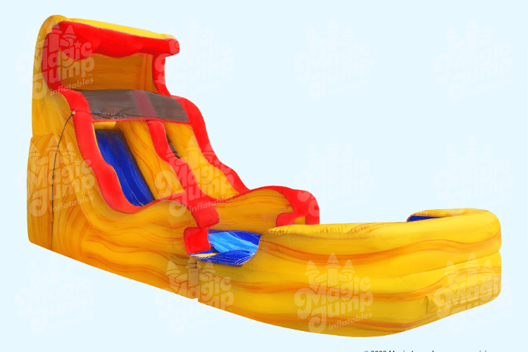 15 Foot Flammin Wave Single Lane Water Slide