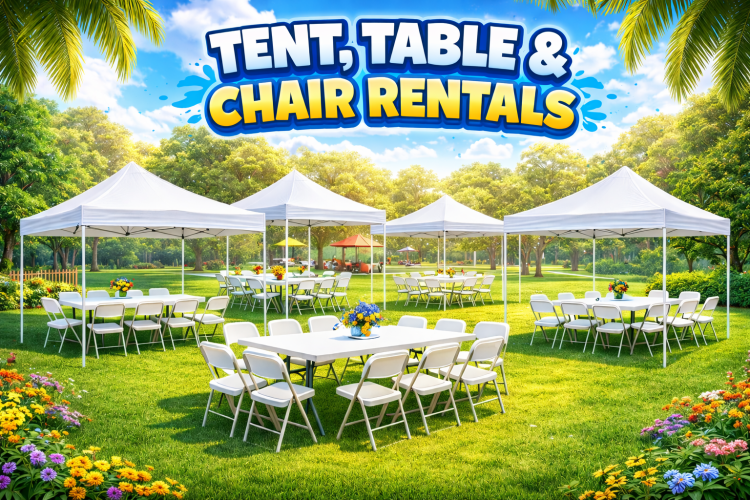 Tents, Tables & Chairs